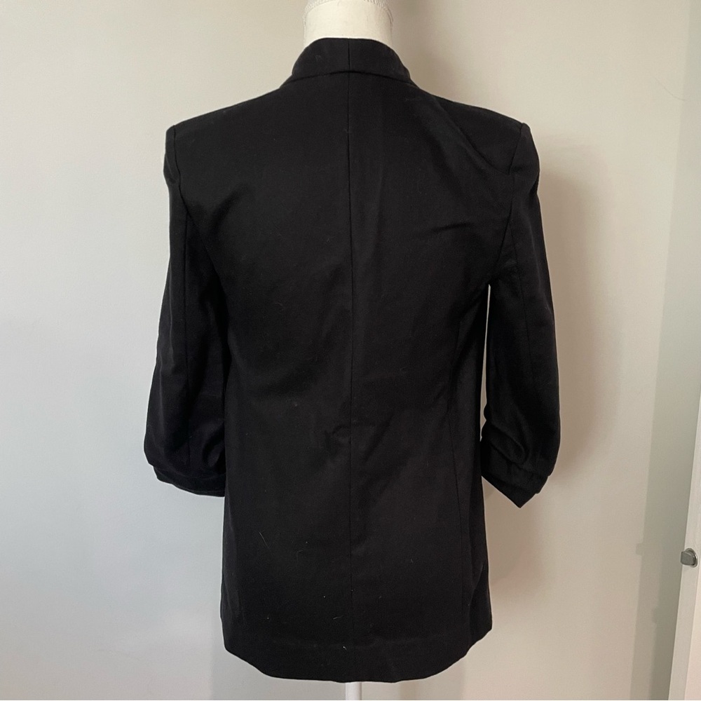 Aritzia Babaton New Power Blazer Wool-Cashmere Open Front Charcoal Grey Size 00 - Picture 7 of 10